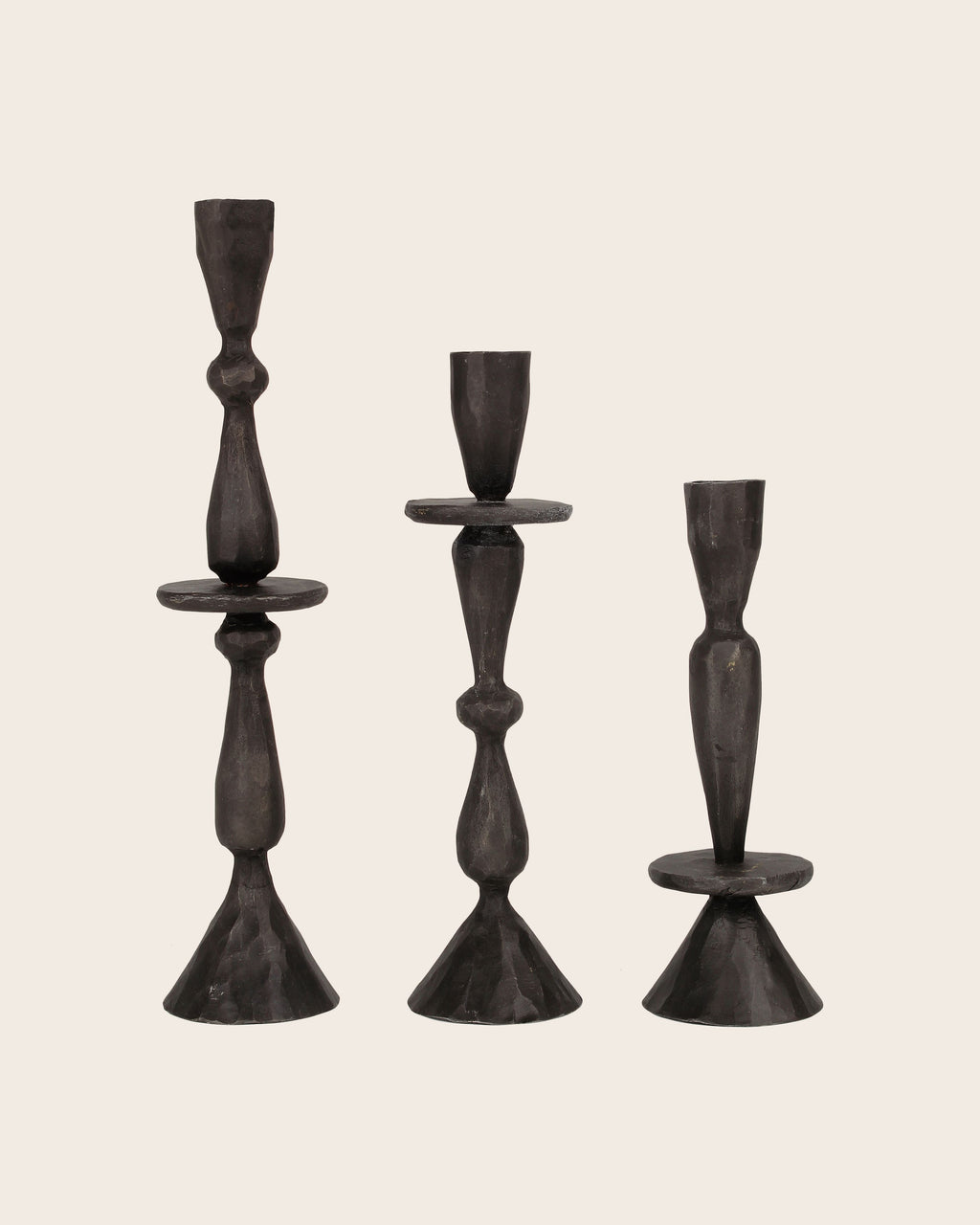 Set of 3 Jya candle holders