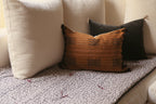 Velvet and cotton sofa cover