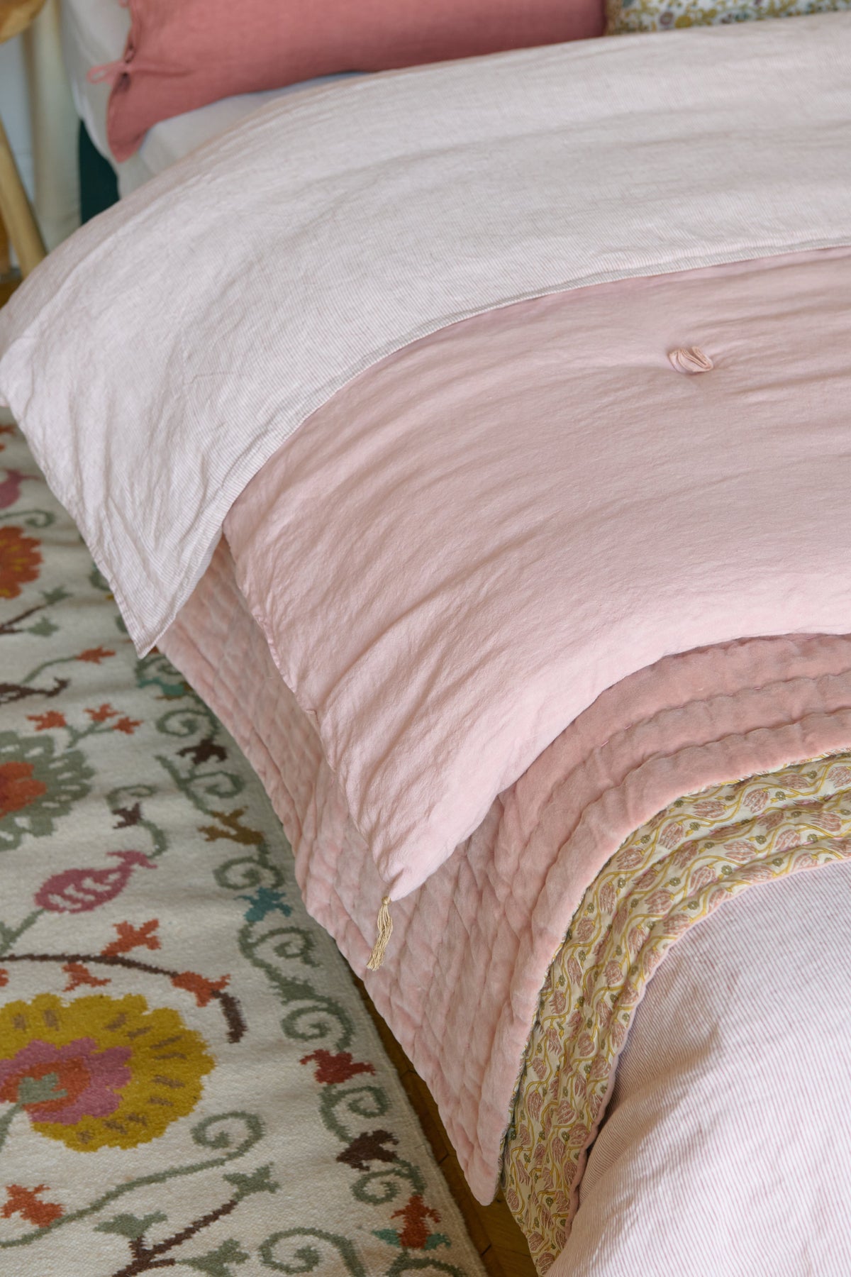 Fil à Fil Bed Linen Set - Bois de rose