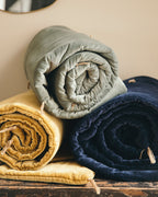 Washed velvet sofa cover