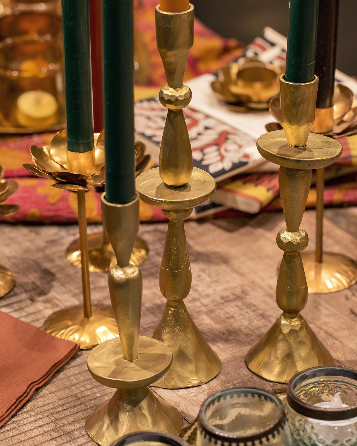 Set of 3 Jya candle holders