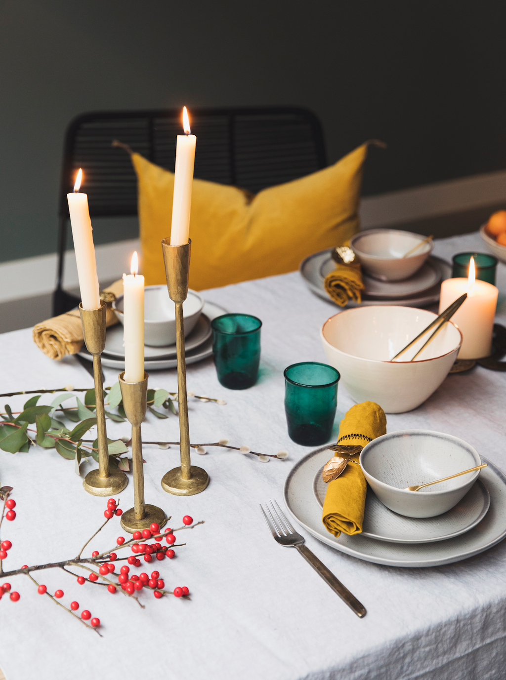Set of 3 Nox candle holders