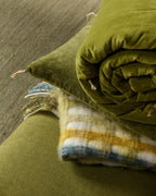 Washed velvet sofa cover