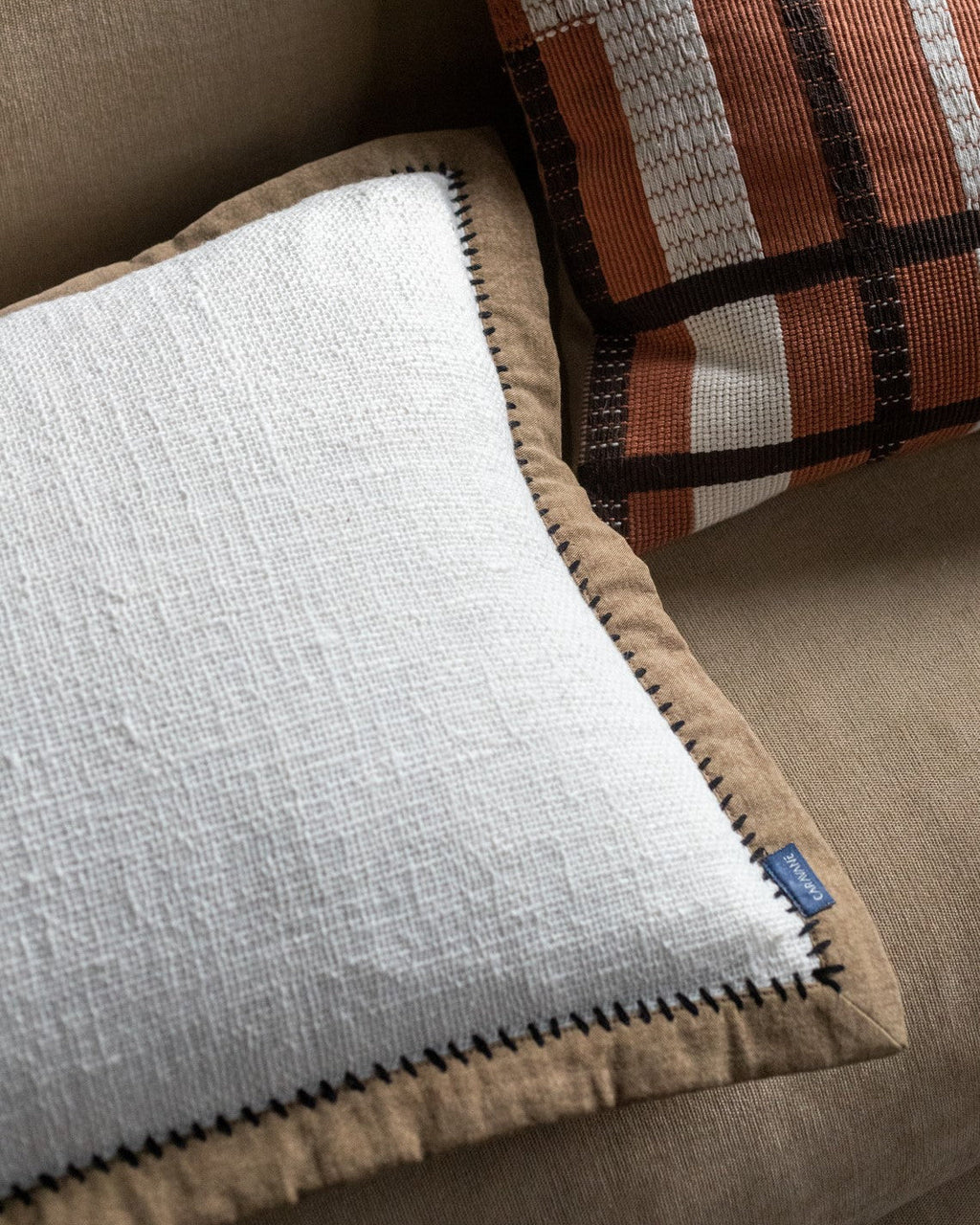 Khadi Black Cushion Cover