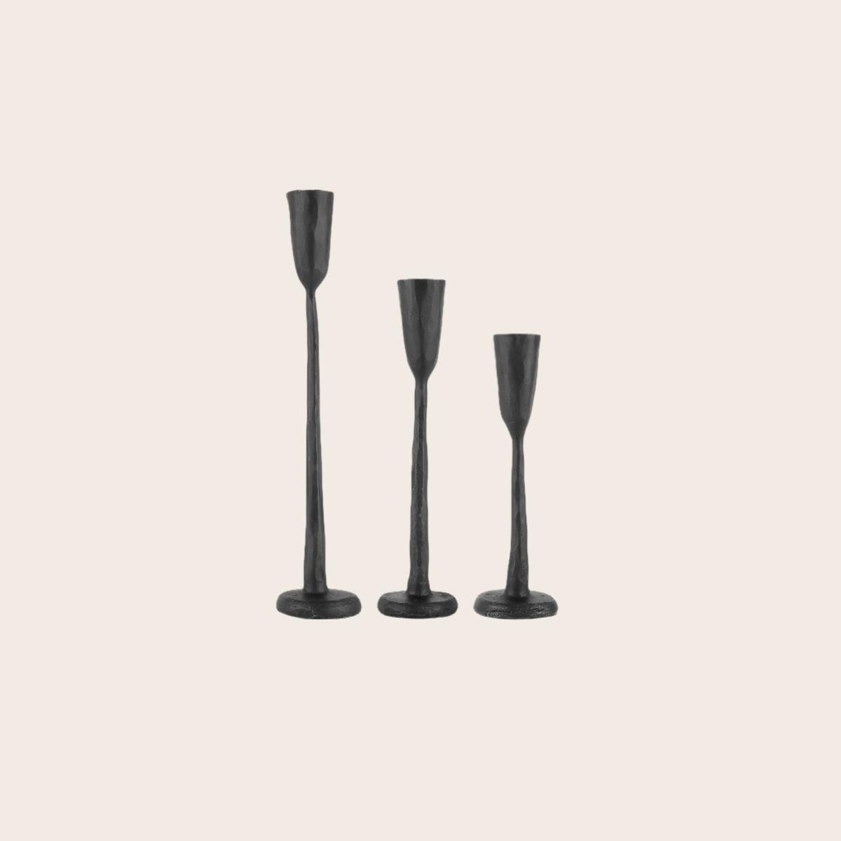 Set of 3 Nox candle holders
