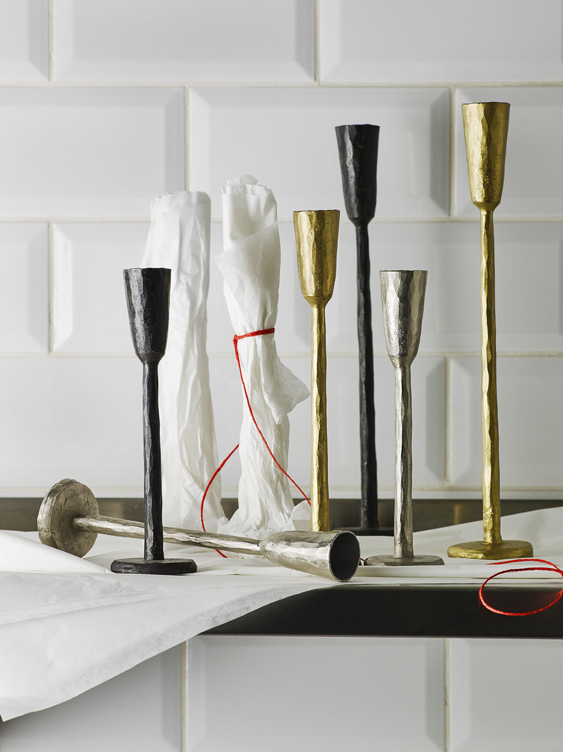 Set of 3 Nox candle holders