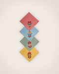 Set of 4 Rosaly embroidered napkins