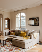 Linen sofa cover