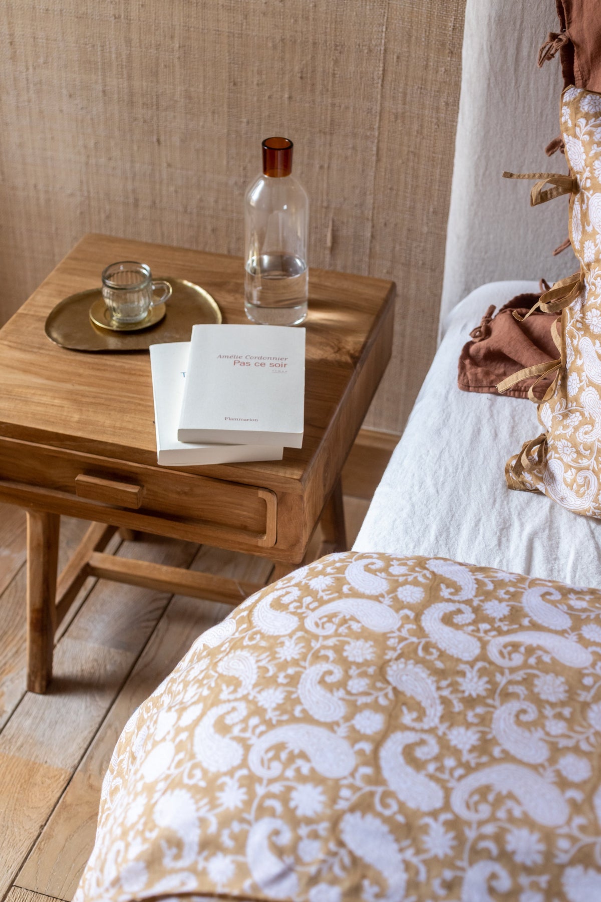 Elior Natural Bedside Table
