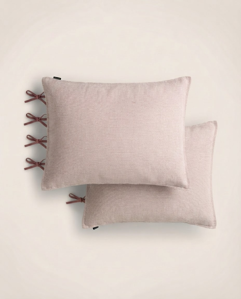 Set of 2 Fil à fil pillowcases